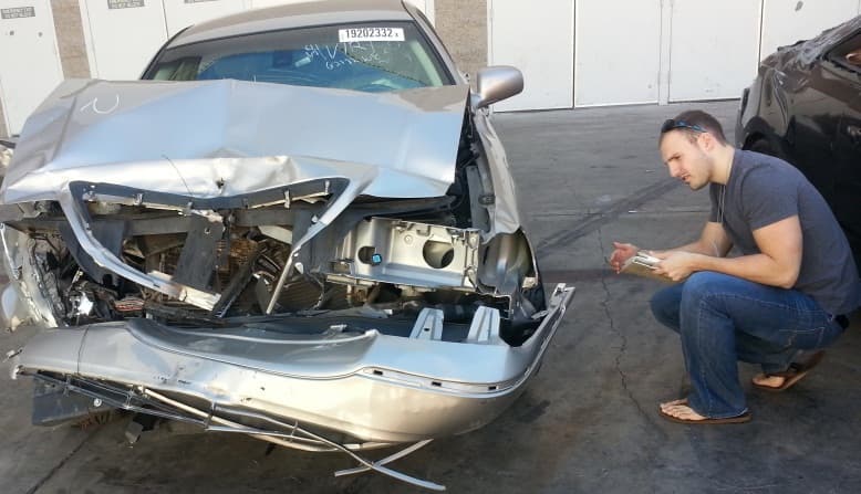 Vehicle damage assessment example